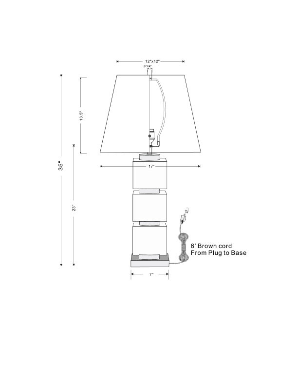 Manhattan Table Lamp, Black