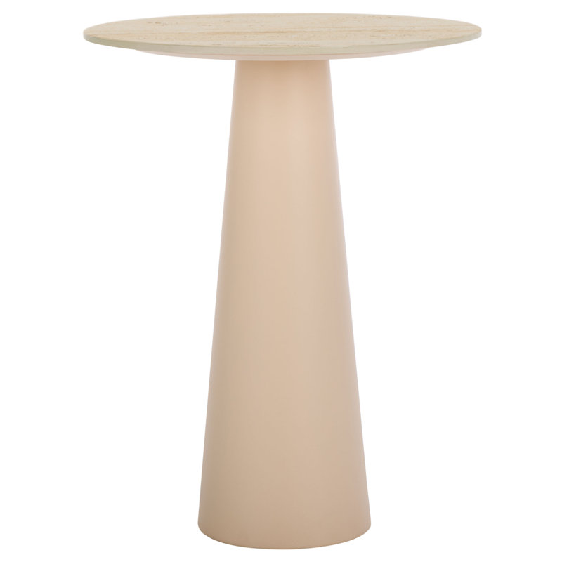 Nurem Tall Ceramic Side Table, 20.47" H x 15.75" W x 15.75" D