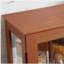 Vitrine 2 portes avec portes en verre trempé, armoires de terrasse avec panneau arrière en miroir et tablettes réglables, vitrine éclairée pour la maison, ampoule de bureau incluse CHÊNE FONCÉ-2094320551