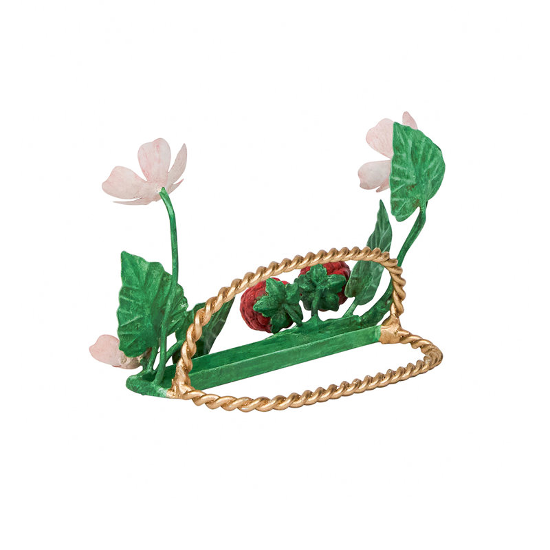 Meadow Walk Raspberries Place Card Holder Set - Multi