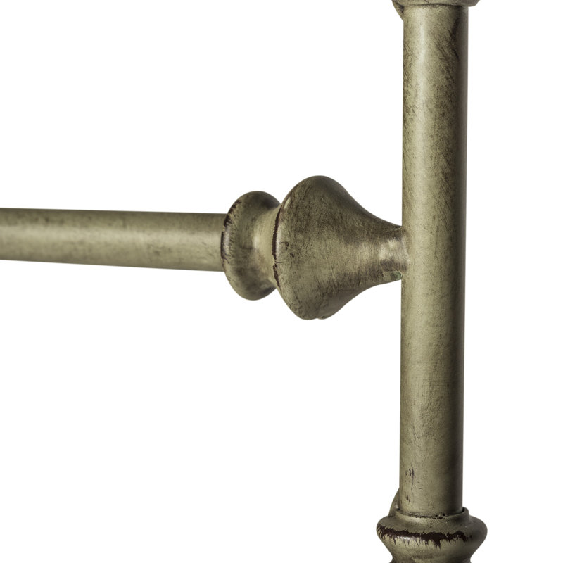 Edmund Open-Frame Metal Headboard, Green, King