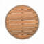 Patio Coffee Table Set With Round Wood Top,Rattan rope-66112486