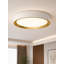 Plafonnier encastré moderne de 15 po à DEL avec anneau décoratif doré, conception ronde à profil bas, température de couleur de 5 CCT sélectionnable, plafonnier à DEL intégré
