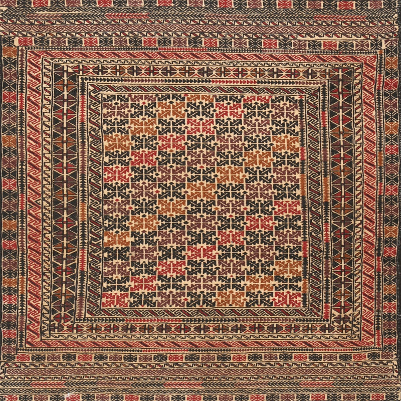 Southwestern Indoor Rug, Round 6'