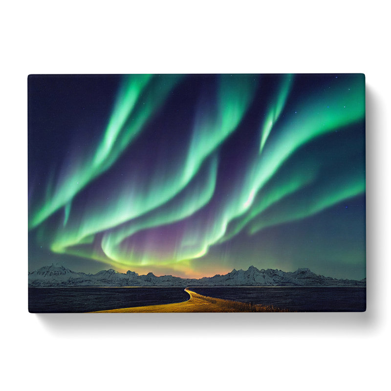 Enthralling Aurora Borealis - Wrapped Canvas Print, 50cm H x 76cm W x 3cm D
