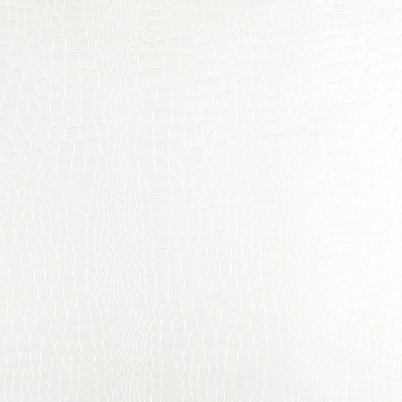 Crocodile Wallpaper, White