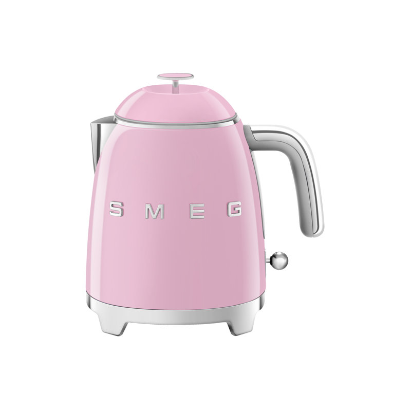 Smeg KLF05 50s Style Retro Mini Kettle 0.8L, Pink