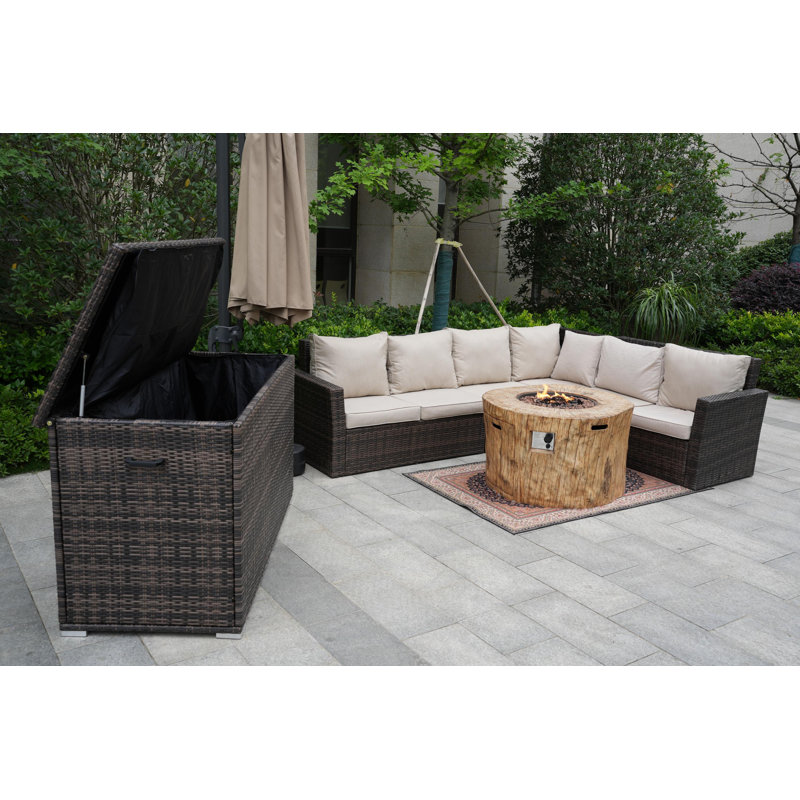 6 - Person Patio Conversation Set with Cushions