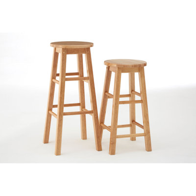Coatsburg Solid Wood Bar Stool with Solid Wood Frame