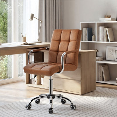 Rawtenstall 360° Swivel Height Adjustable  Ergonomic Office Chair with Removable Arms