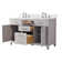 Ajhane 54'' Free-standing Double Bathroom Vanity with Engineered Stone Vanity Top