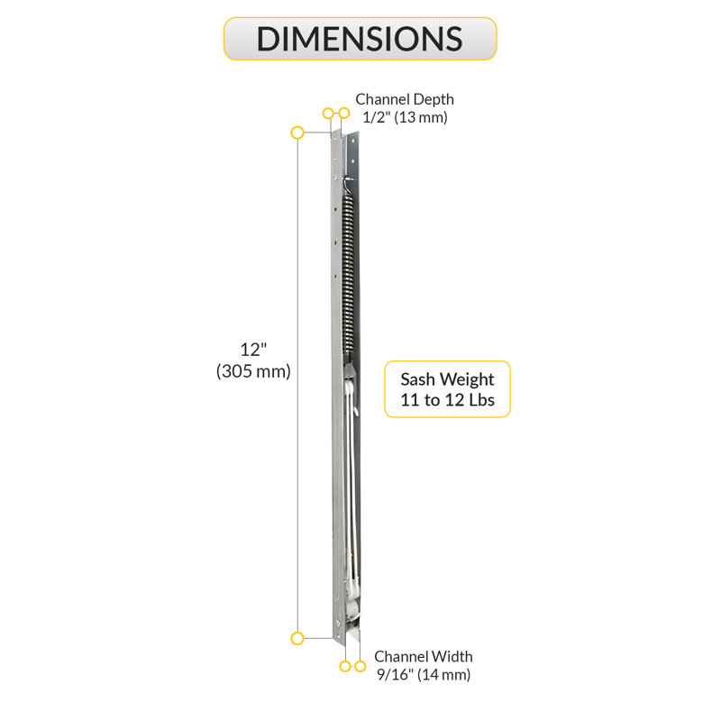 AE7ACCD8D7CA4714BBC3855379023F77 Contrepoids de fenêtre de 11 à 12 lb Poids de la ceinture 12 po Longueur de la finition en aluminium