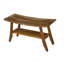 EcoDecors Satori - Banc de douche en teck, banc de douche en teck, banc de salle de bain en teck, banc de douche en bois de teck, brun bois-96747924