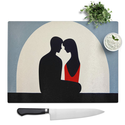Lovers Minimalism  Glass Chopping Board