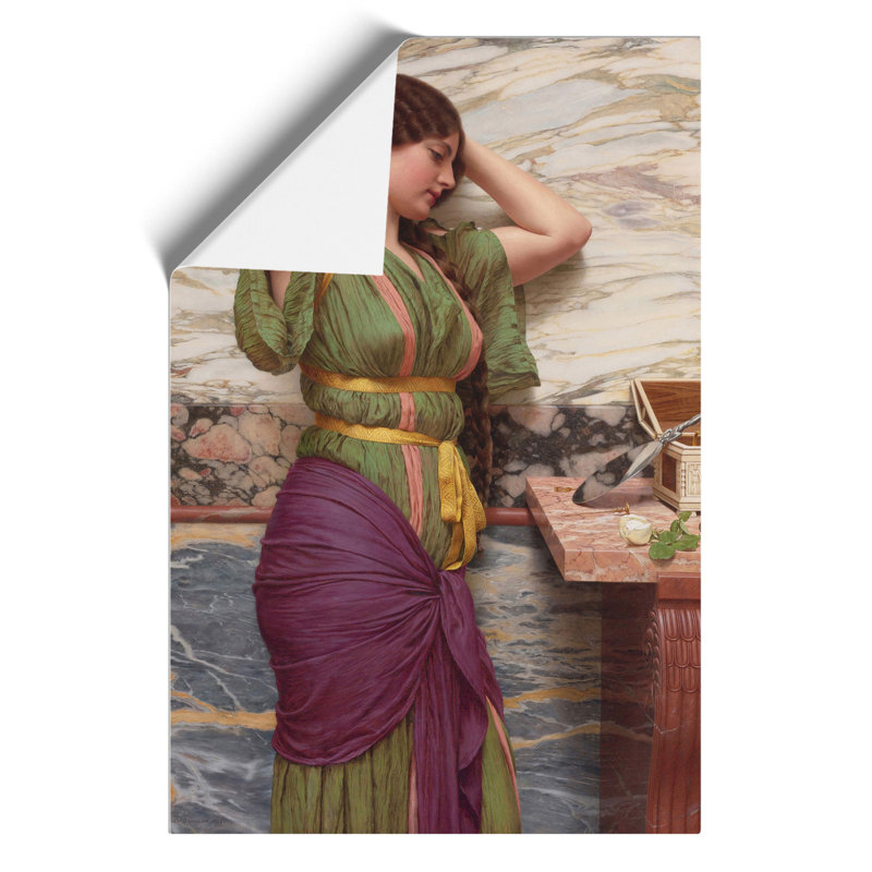 A Fair Reflection by John William Godward - No Frame Print, 30cm H x 21cm W x 0.1cm D