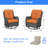Wicker Rattan Swivel Patio Chairs-94423930