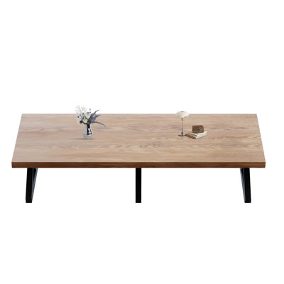 10-person solid wood rectangular conference table