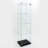 Storage Cabinet, Glass, Tempered Display,Wine,,File, Tempered Top,Bluetooth Led Light Strip,With Door Lock