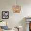 Lustre cylindrique bohémien à 5 lumières avec hauteur réglable et intensité variable-1002546169-978498487