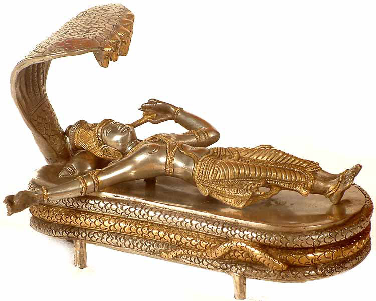 Lord Vishnu dans le yoga Nidra