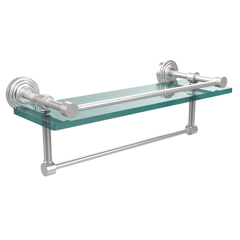 Tablette de rangement Beresford, Chrome satiné, H 5 po x l 16 po x P 5 po