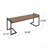 Industrial Wood And Metal Bench-1731025956