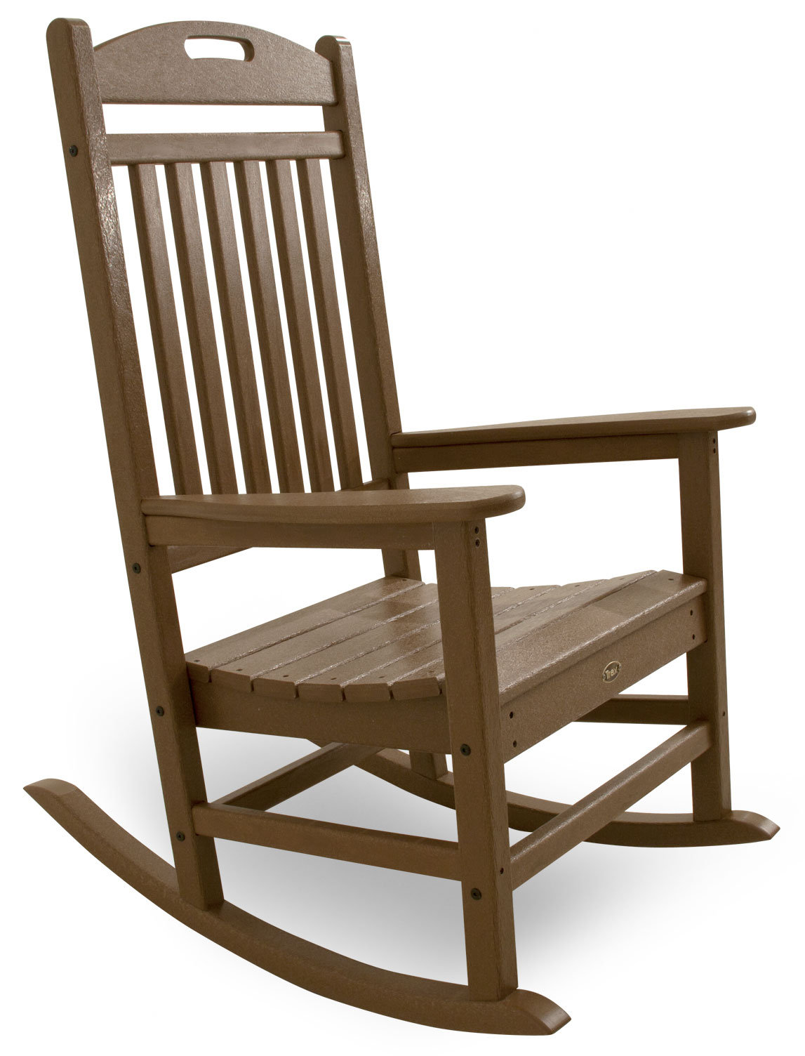 POLYWOOD® Yacht Club Patio Rocking Chair, Brown