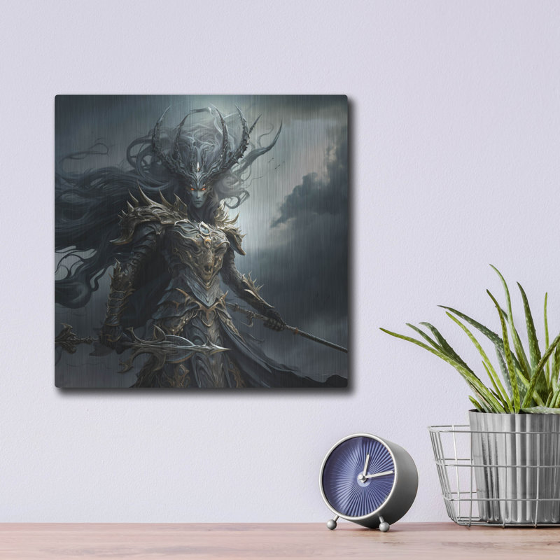 Trinx 'Overlord' by r3darch0n Metal Wall Art, 36" x 36", 12" H x 12" W