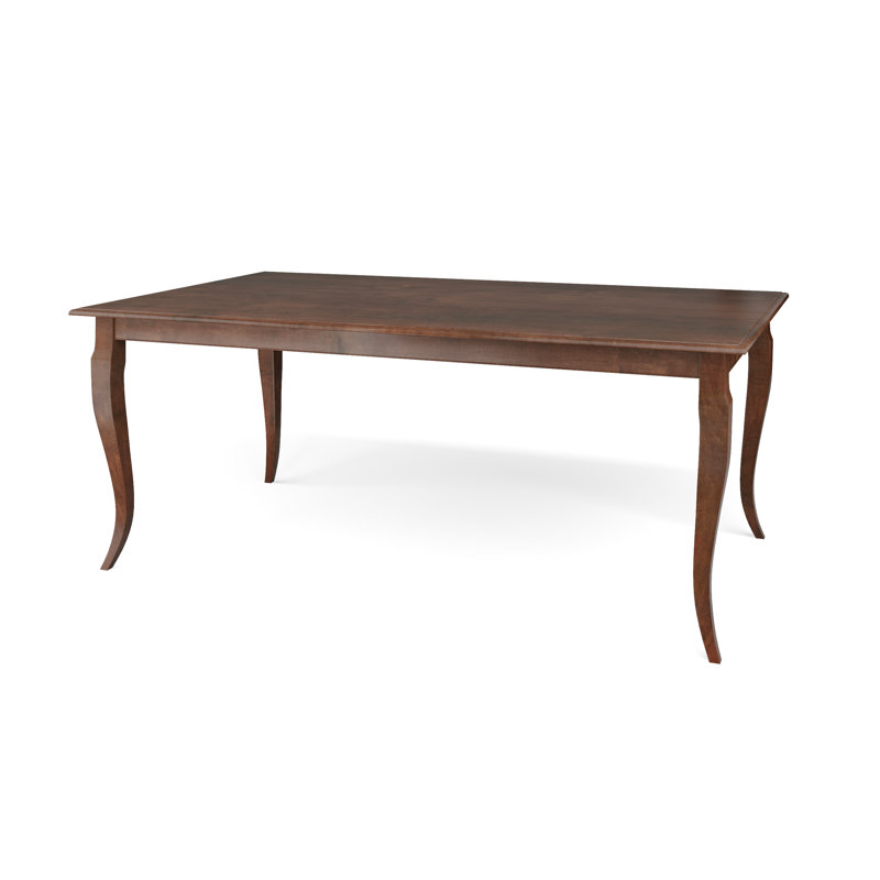 Alexeus Maple Solid Wood Dining Table, Java, 42" W x 80" L