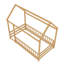 Structure de lit simple en bois de pin massif l 45 po x P 77 po x H 66 po Adeline