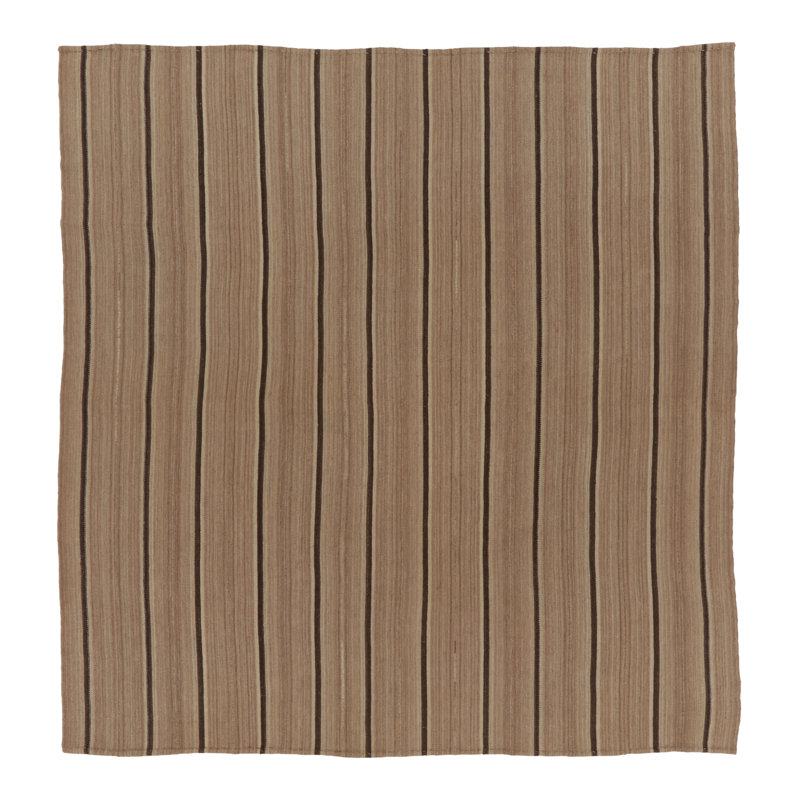 One-of-a-Kind 9'11"x10'4" Hand Hooked Area Rug