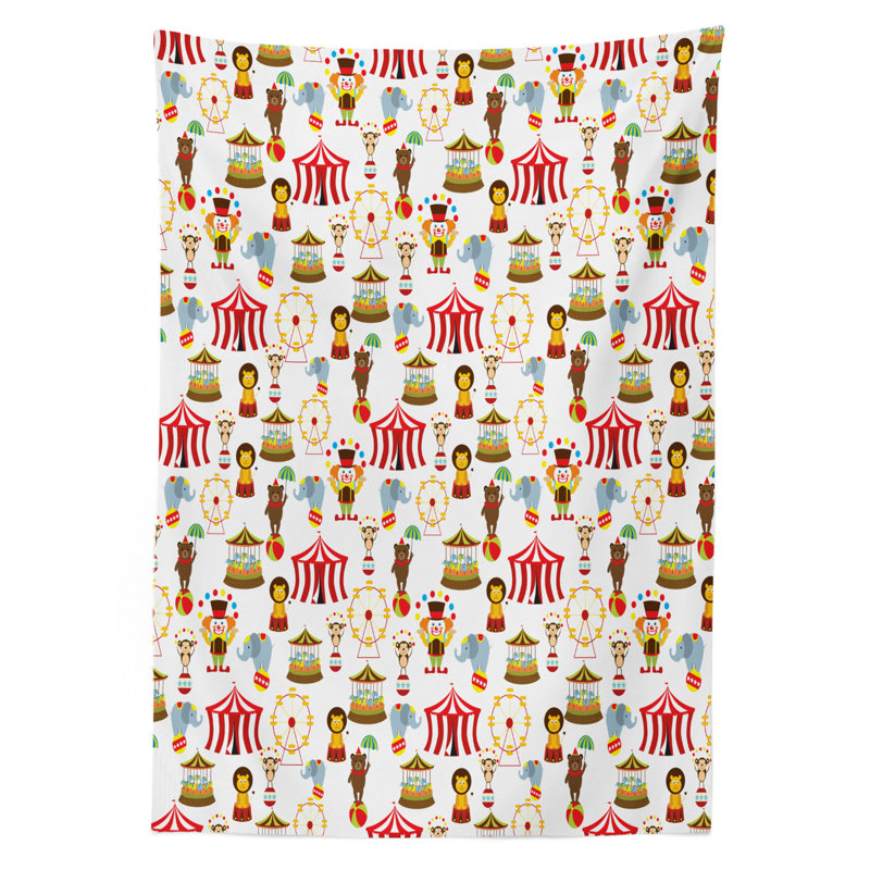 Circus Tablecloth, 90" L x 60" W