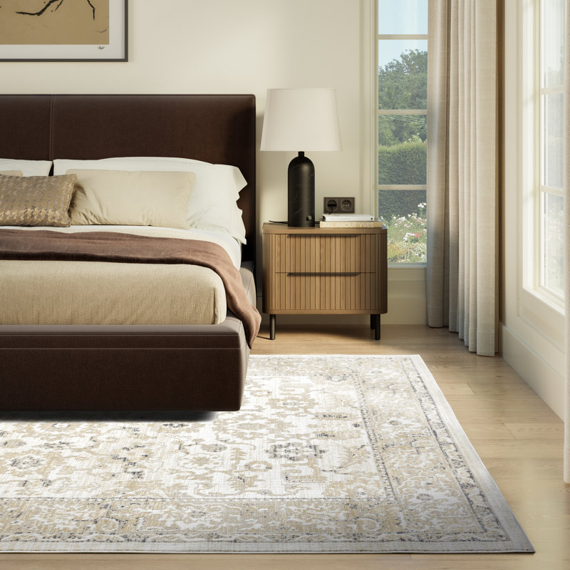 Tapis ivoire Abani Kyleigh DAL130A, Rectangle 7 pi 9 po x 10 pi 2 po