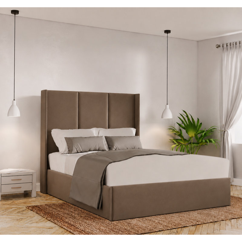 Bettzel Upholstered Ottoman Storage Bed, Single (3'), Mole