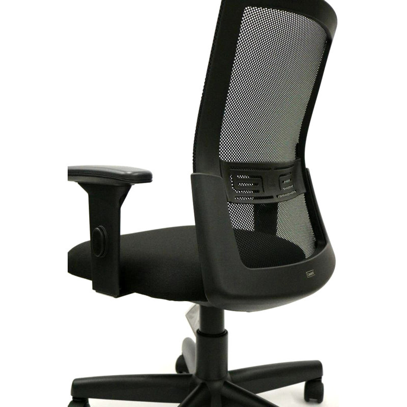 ErgoFlex 40'' High-Back Black Mesh Task Chair with Adjustable Arms