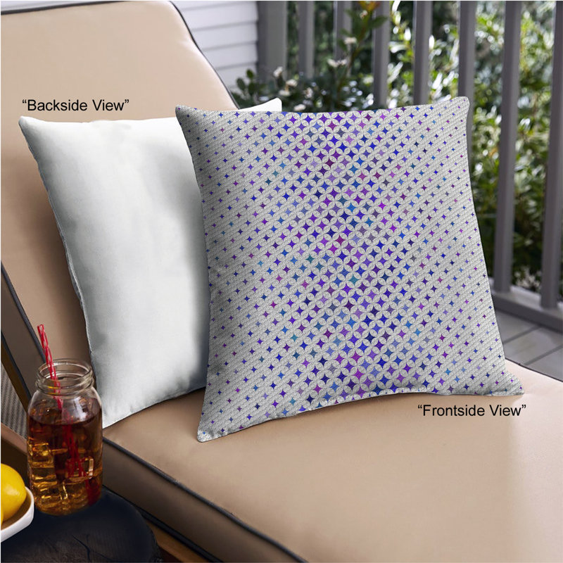 Abstract Throw Pillow, Microsuede