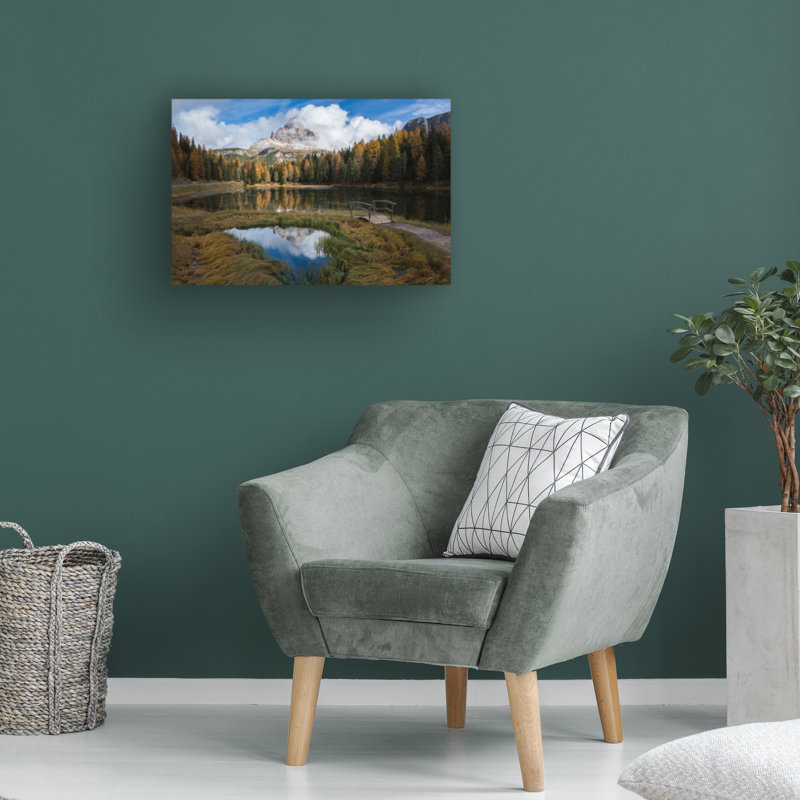 Art sur toile «Ales, lac de Krivec», H 12 po x l 19 po