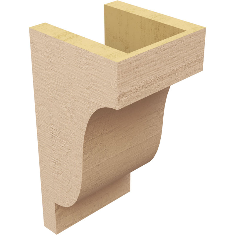 Bois de cèdre brut Newport, grain de bois TimberThane, brun clair apprêté, H 12 po x l 6 po x P 6 po