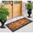 Senn Monogrammed Natural Coir Door Mat – Ornate Scrollwork Design, 30" × 60", Heavy-Duty, Durable & Easy to Clean-2118472797