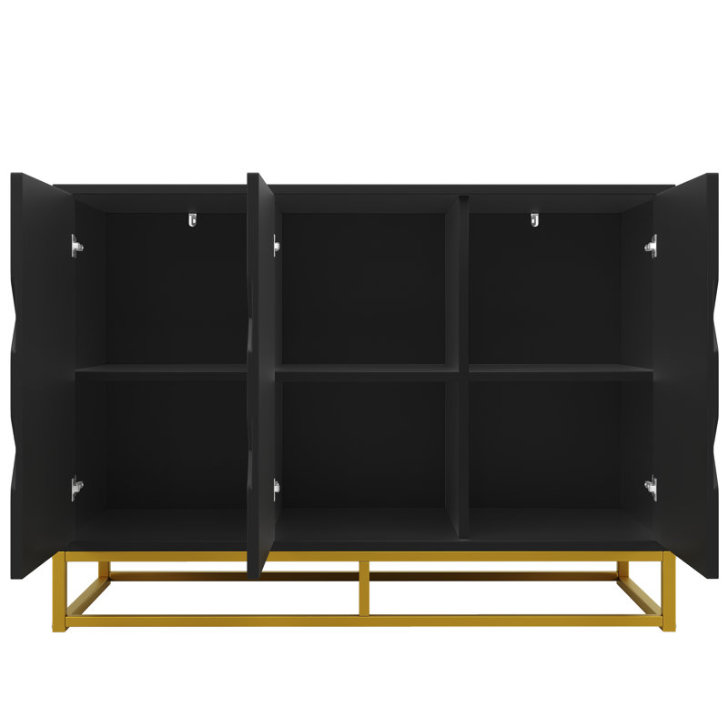 120 cm W Sideboard, Black