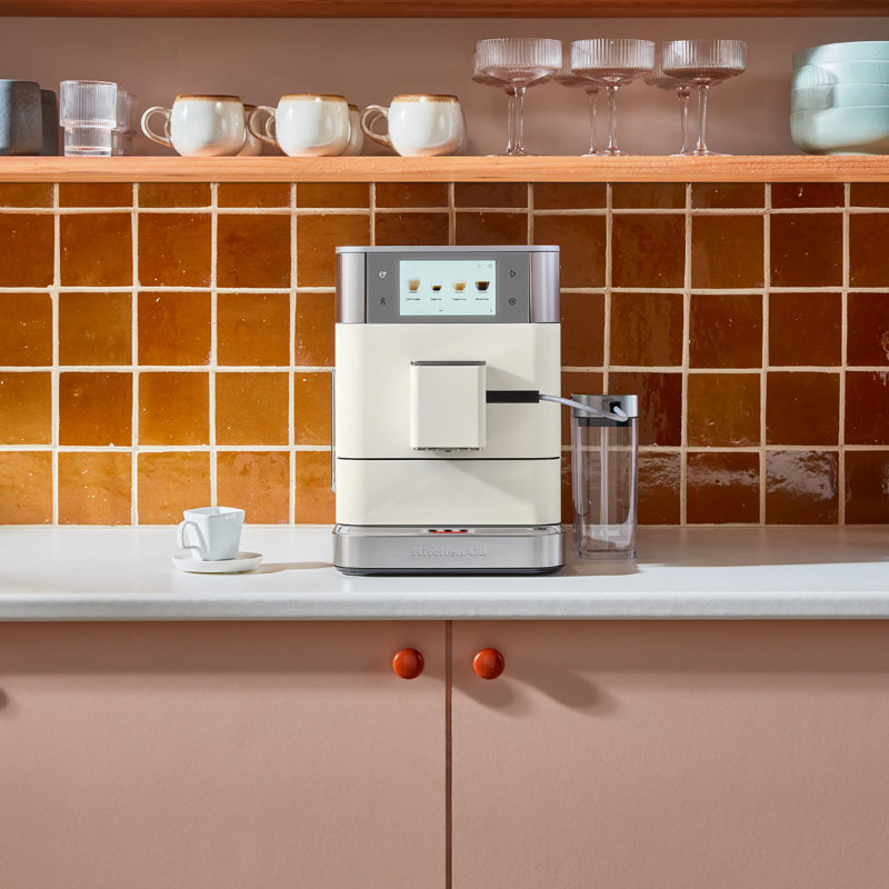 KitchenAid Fully Automatic Espresso Machine KF8, KES8558PL, Porcelain White