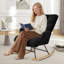Solid + Manufactured Wood/Iron Rocking Chair-1378224753