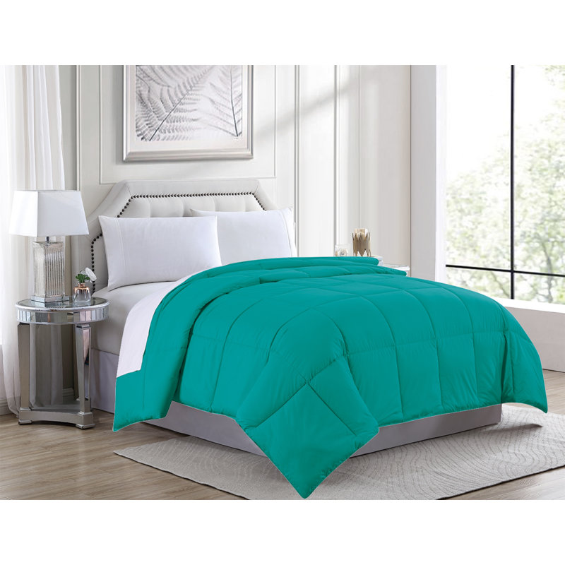 Édredon en microfibre Casa Platino, Édredon très grand, Bleu céramique