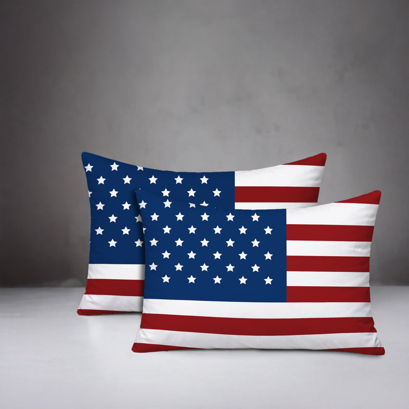Oreiller réversible intérieur / extérieur Patriot, Navy Blue, 25x18