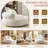 Foam Bean Bag Chair for Adults, 41.7" Round Bean Bag Sofa, Soft Chenille Lounge Chair for Teens, Bedroom & Living Room-608921549