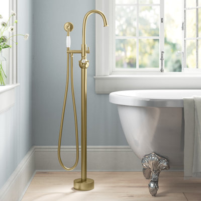 Loeb Floor Freestanding Tub Filler with Diverter