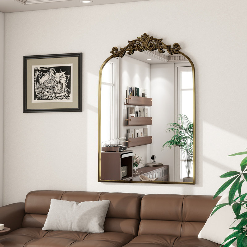 Miroir de salle de bain Baroque, Bronze, 38 po x 24 po