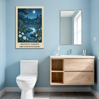 Landscape & Nature Moonlit Garden Night Reveals Secret Garden