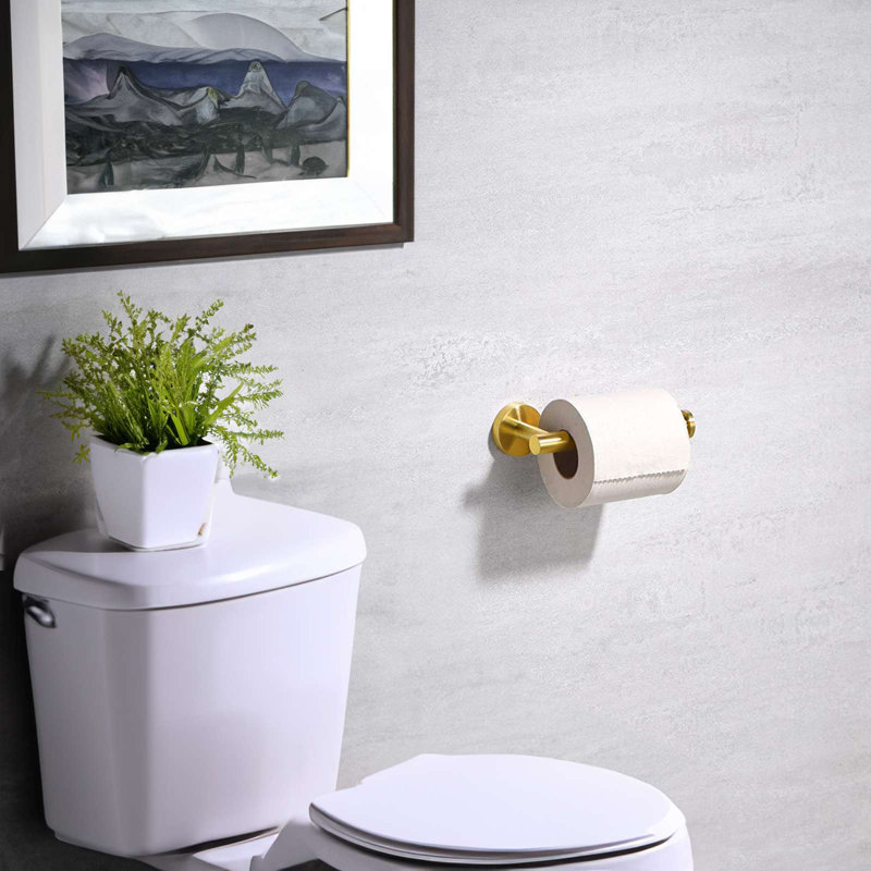 Rangement pour salle de bain Whitstran, Or brossé