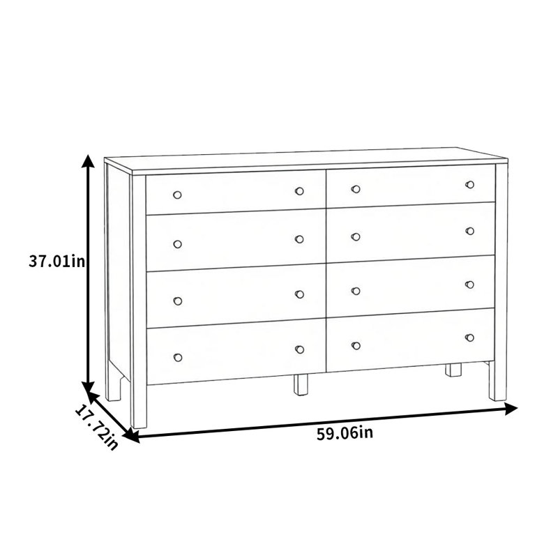 Commode américaine rétro